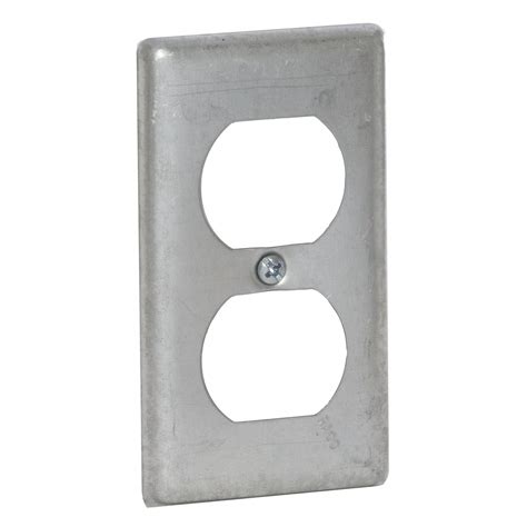 handy box metal cover duplex receptical data sheet|metal boxes for outlets.